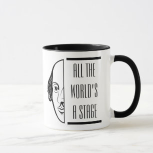 Thespian Shakespeare Quote All The World's A Stage Mug