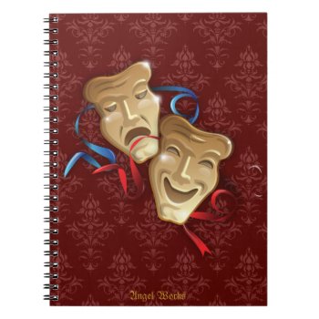 Thespians Notebook by angelworks at Zazzle