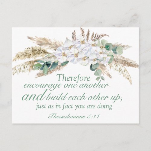 Thessalonians Bible Verse Motivational Postcard