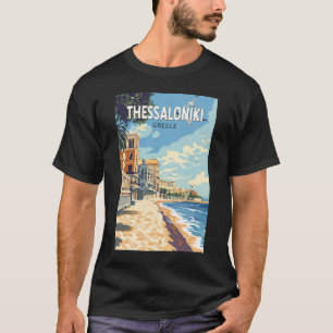 Thessaloniki Greece Travel Art Vintage T-Shirt