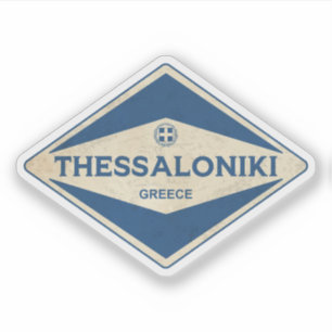 Thessaloniki Greece Vintage Sticker