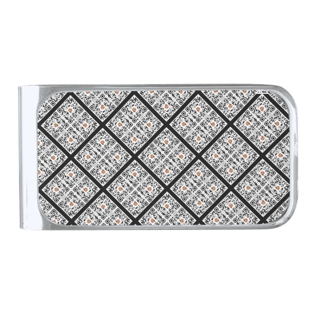 #thesurfingmermaid_Florida Neck Tie Silver Finish Money Clip (Front)