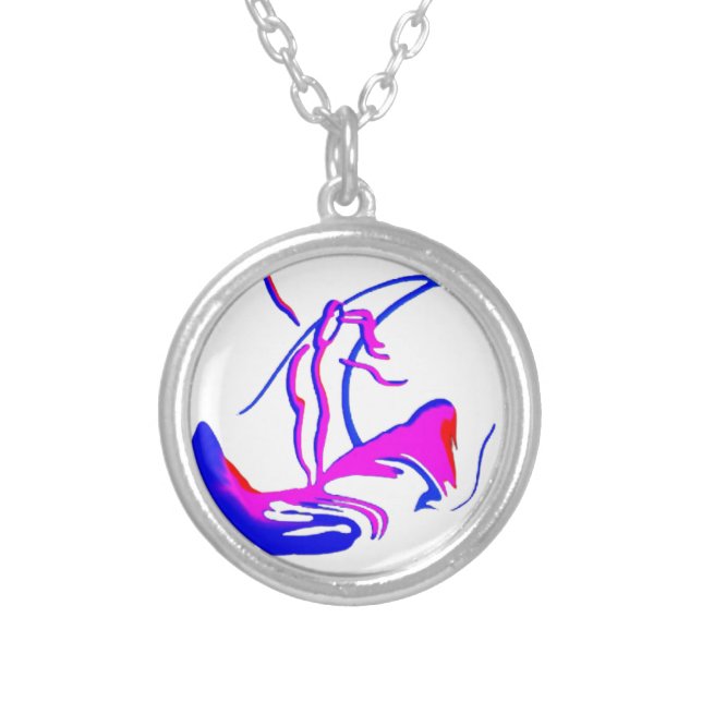 #thesurfingmermaid #SWAG@MAGHIE.ORG Silver Plated Necklace (Front)