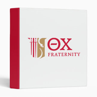 Theta Chi Fraternity Emblem & Greek Letters Logo 3 Ring Binder