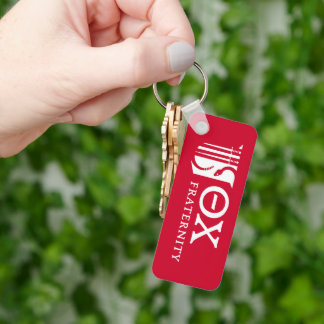 Theta Chi Fraternity Emblem & Greek Letters Logo Keychain