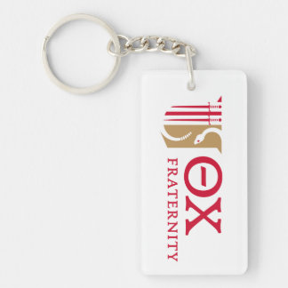 Theta Chi Fraternity Emblem & Greek Letters Logo Keychain