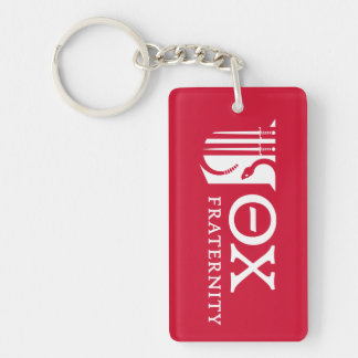 Theta Chi Fraternity Emblem & Greek Letters Logo Keychain