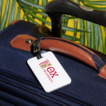 Theta Chi Fraternity Emblem & Greek Letters Logo Luggage Tag<br><div class="desc">This distinguished design proudly presents the official emblem and Greek letters of the Theta Chi Fraternity in a striking horizontal layout. The design features a prominent shield with two upright swords intertwined with a coiled serpent, symbolizing core tenets of the fraternity. Alongside this emblem, the bold Greek letters Theta (Θ)...</div>