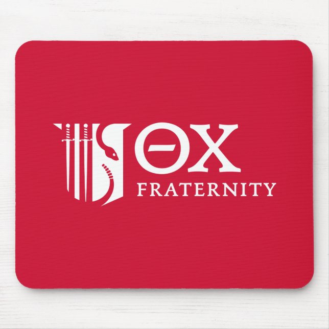 Theta Chi Fraternity Emblem & Greek Letters Logo Mouse Pad (Front)
