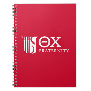 Theta Chi Fraternity Emblem & Greek Letters Logo Notebook