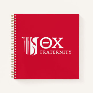 Theta Chi Fraternity Emblem & Greek Letters Logo Notebook