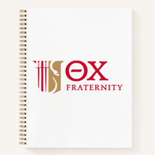 Theta Chi Fraternity Emblem & Greek Letters Logo Notebook