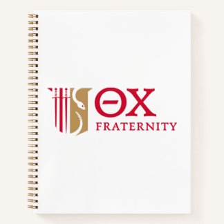 Theta Chi Fraternity Emblem & Greek Letters Logo Notebook