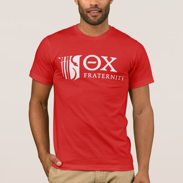 Theta Chi Fraternity Emblem & Greek Letters Logo T-Shirt (Front)