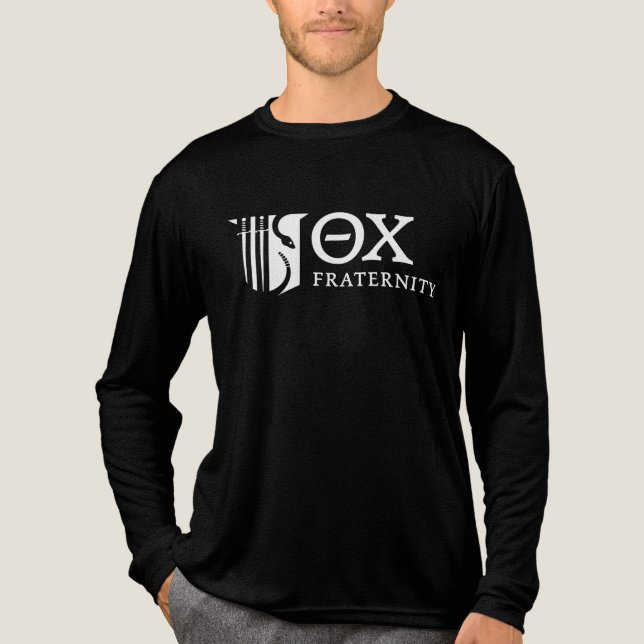 Theta Chi Fraternity Emblem & Greek Letters Logo Tri-Blend Shirt (Front)
