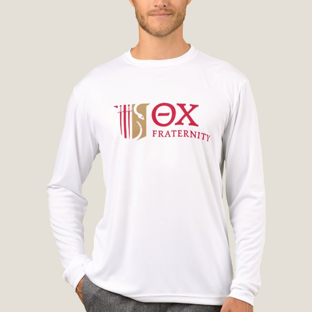 Theta Chi Fraternity Emblem & Greek Letters Logo Tri-Blend Shirt (Front)
