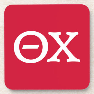 Theta Chi Fraternity Greek Letters Beverage Coaster