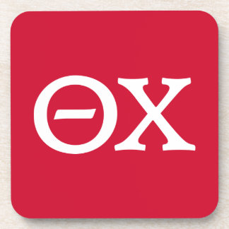 Theta Chi Fraternity Greek Letters Beverage Coaster