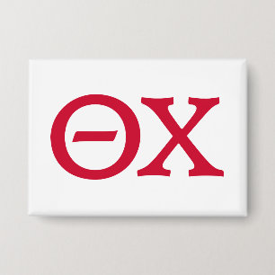 Theta Chi Fraternity Greek Letters Button