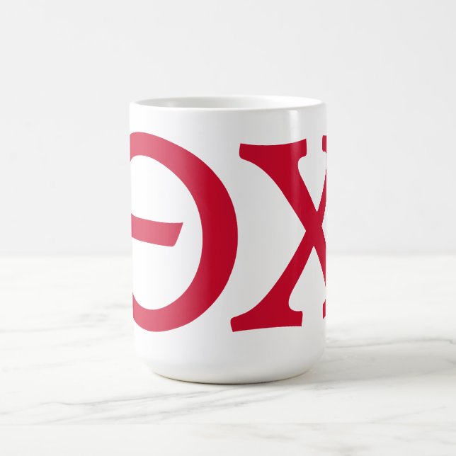 Theta Chi Fraternity Greek Letters Coffee Mug (Center)