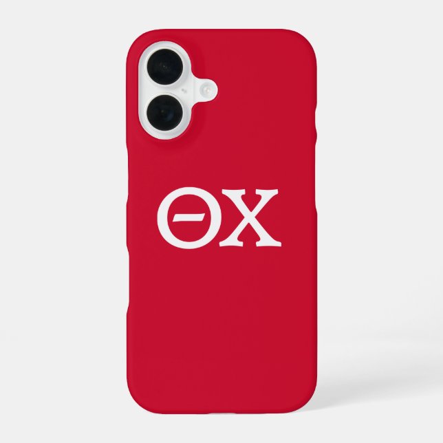 Theta Chi Fraternity Greek Letters iPhone Case (Back)