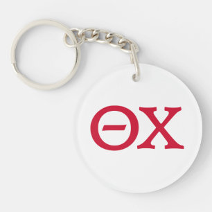 Theta Chi Fraternity Greek Letters Keychain