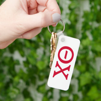 Theta Chi Fraternity Greek Letters Keychain