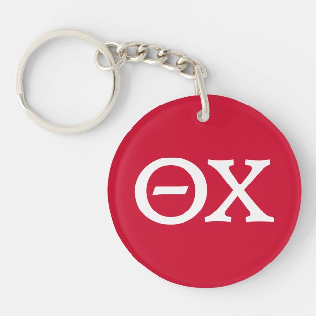 Theta Chi Fraternity Greek Letters Keychain (Front)
