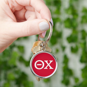 Theta Chi Fraternity Greek Letters Keychain