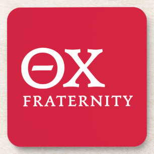 Theta Chi Fraternity Greek Letters Logo Beverage Coaster