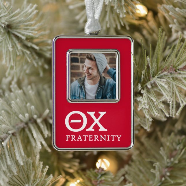 Theta Chi Fraternity Greek Letters Logo Christmas Ornament (Tree)