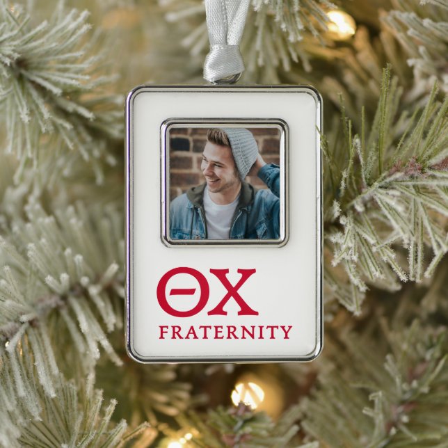 Theta Chi Fraternity Greek Letters Logo Christmas Ornament (Tree)