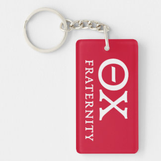 Theta Chi Fraternity Greek Letters Logo Keychain