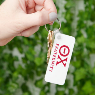 Theta Chi Fraternity Greek Letters Logo Keychain