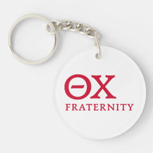 Theta Chi Fraternity Greek Letters Logo Keychain