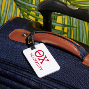 Theta Chi Fraternity Greek Letters Logo Luggage Tag