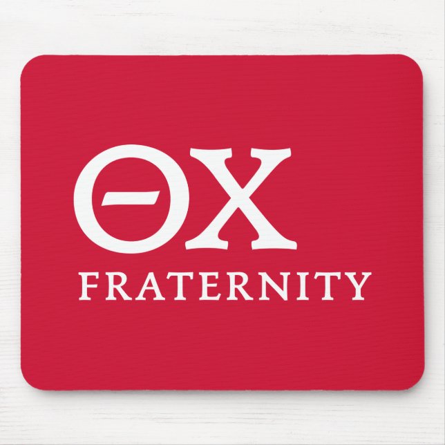 Theta Chi Fraternity Greek Letters Logo Mouse Pad (Front)