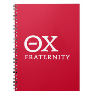 Theta Chi Fraternity Greek Letters Logo Notebook