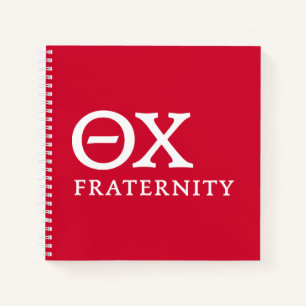 Theta Chi Fraternity Greek Letters Logo Notebook