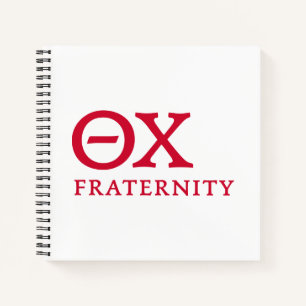Theta Chi Fraternity Greek Letters Logo Notebook