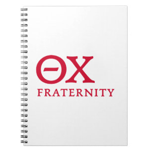 Theta Chi Fraternity Greek Letters Logo Notebook