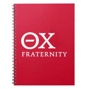 Theta Chi Fraternity Greek Letters Logo Notebook