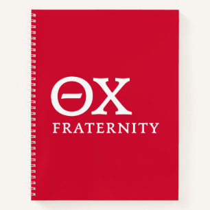 Theta Chi Fraternity Greek Letters Logo Notebook