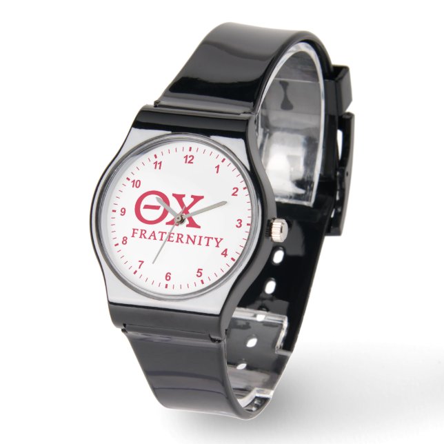 Theta Chi Fraternity Greek Letters Logo Watch (Angle)