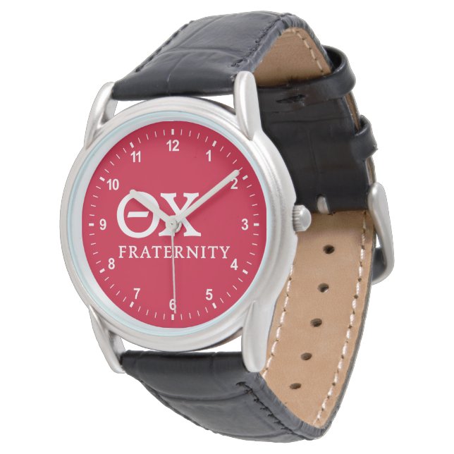 Theta Chi Fraternity Greek Letters Logo Watch (Angled)