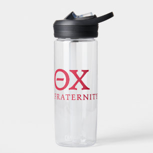 Theta Chi Fraternity Greek Letters Logo Water Bottle