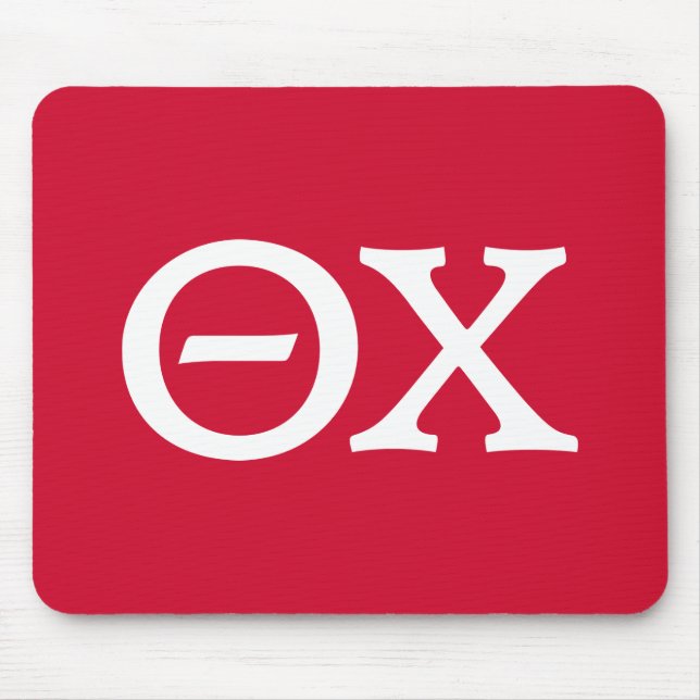 Theta Chi Fraternity Greek Letters Mouse Pad (Front)