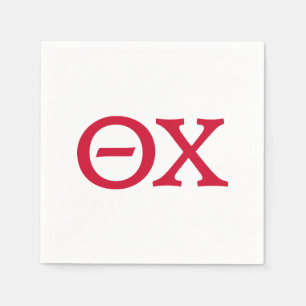 Theta Chi Fraternity Greek Letters Napkins