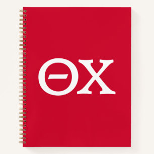 Theta Chi Fraternity Greek Letters Notebook
