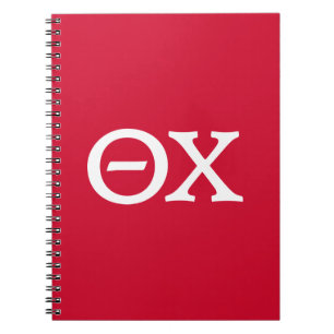 Theta Chi Fraternity Greek Letters Notebook